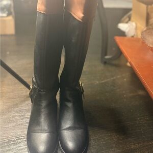 Macy's Black Heeled Boots